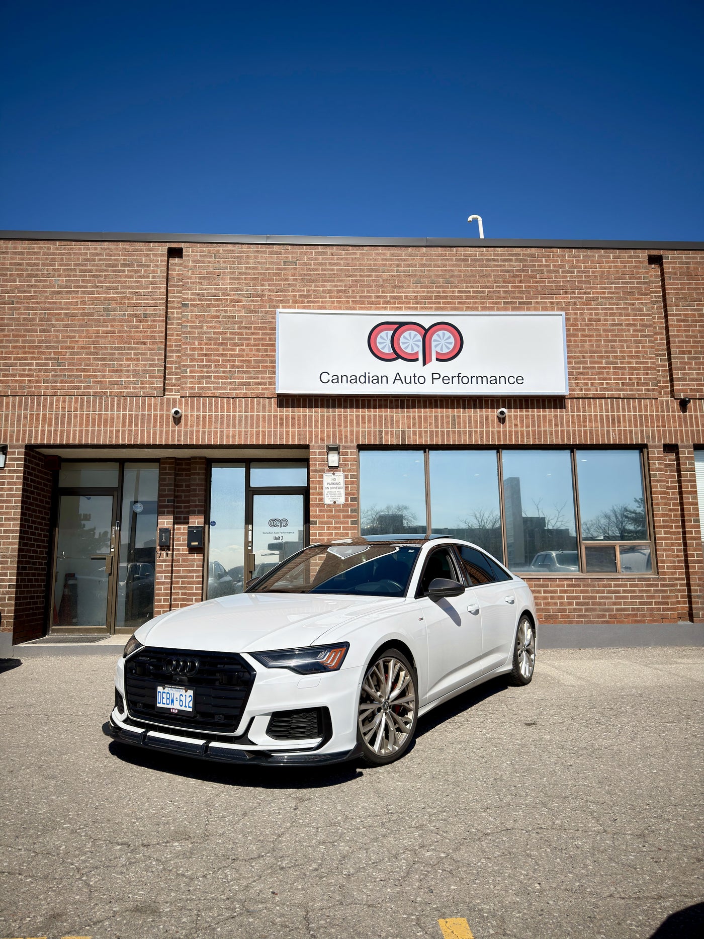 Dry Carbon Fiber Front Lip Installation | C8 Audi A6 — 1