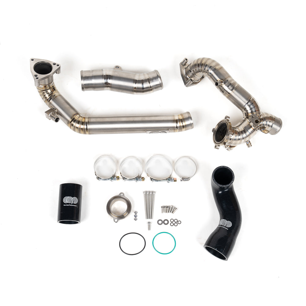 CAP 3.0T Post Throttle Valve Titanium Charge Pipe Kit | 2017-2025 Audi B9/B9.5 S4, S5, SQ5