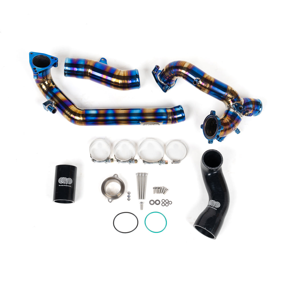 CAP 3.0T Post Throttle Valve Titanium Charge Pipe Kit | 2017-2025 Audi B9/B9.5 S4, S5, SQ5