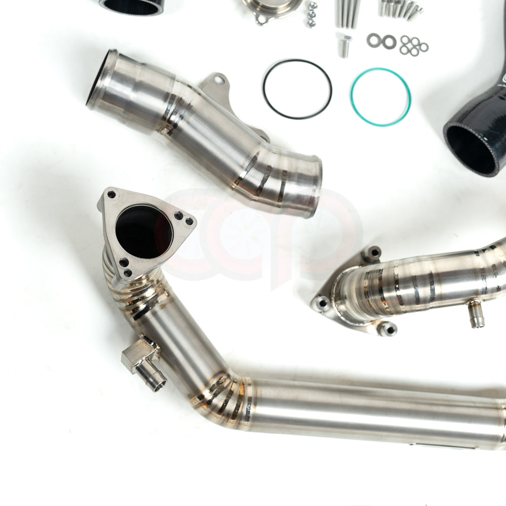 CAP 3.0T Post Throttle Valve Titanium Charge Pipe Kit | 2017-2025 Audi B9/B9.5 S4, S5, SQ5