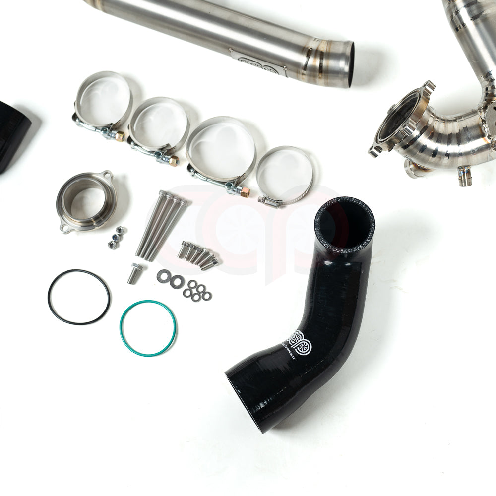 CAP 3.0T Post Throttle Valve Titanium Charge Pipe Kit | 2017-2025 Audi B9/B9.5 S4, S5, SQ5