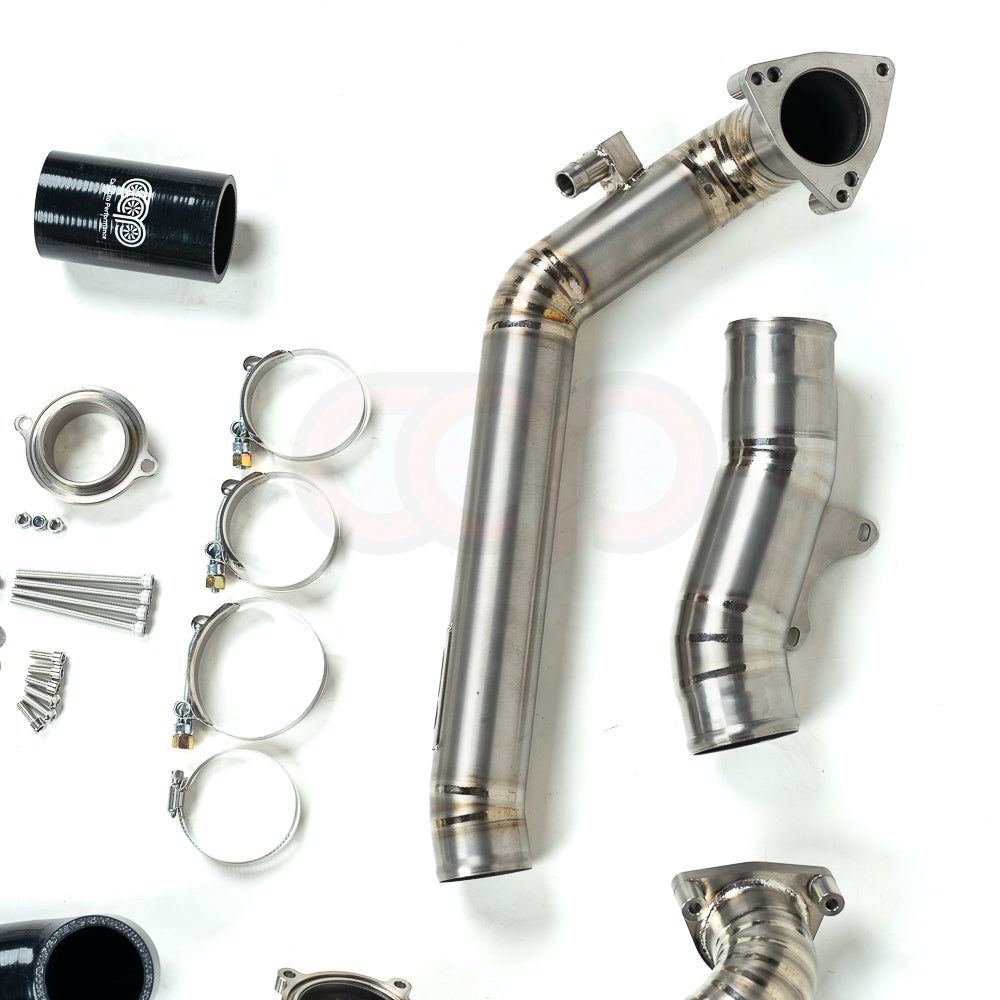 CAP 3.0T Post Throttle Valve Titanium Charge Pipe Kit | 2017-2025 Audi B9/B9.5 S4, S5, SQ5