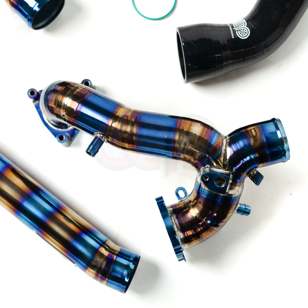 CAP 3.0T Post Throttle Valve Titanium Charge Pipe Kit | 2017-2025 Audi B9/B9.5 S4, S5, SQ5