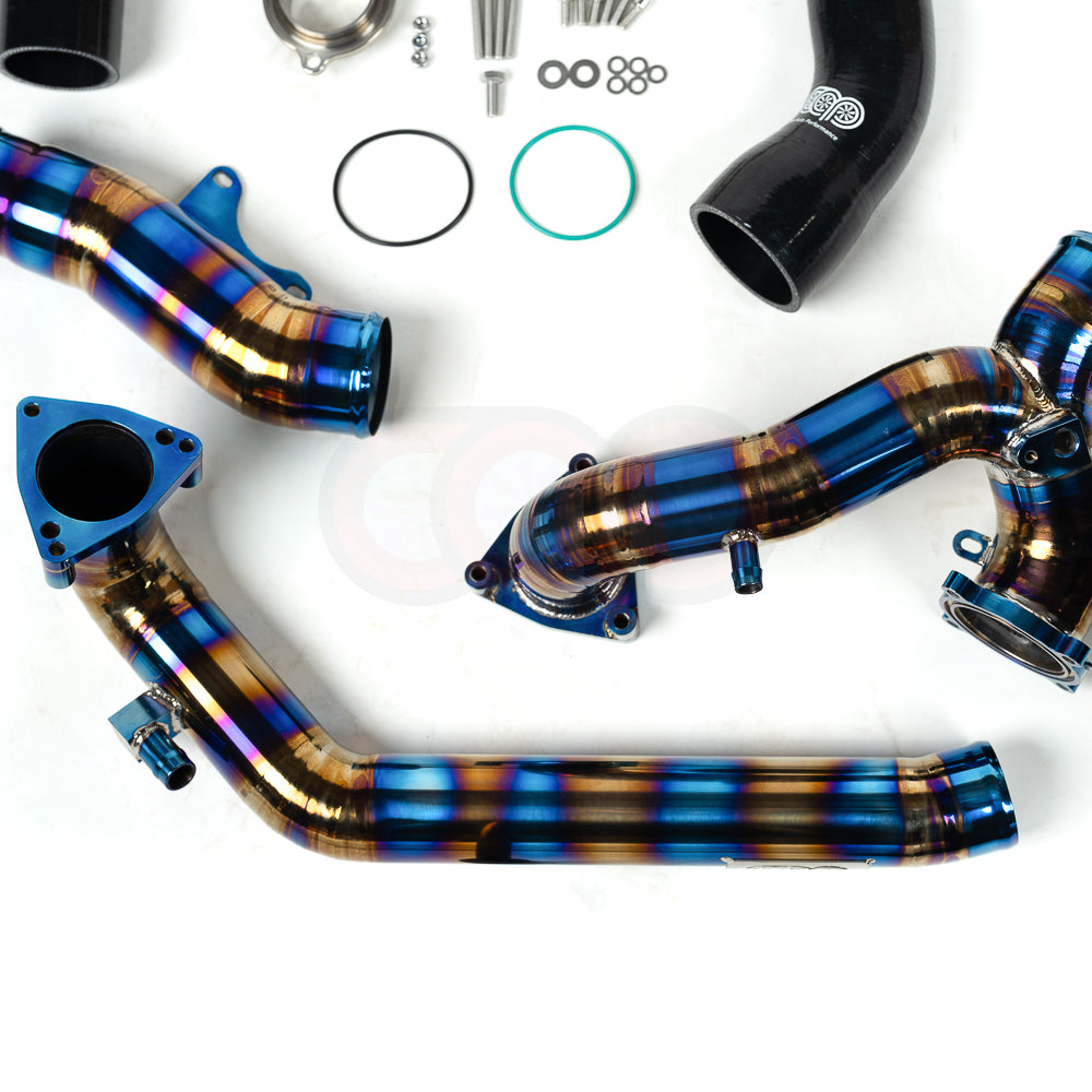 CAP 3.0T Post Throttle Valve Titanium Charge Pipe Kit | 2017-2025 Audi B9/B9.5 S4, S5, SQ5