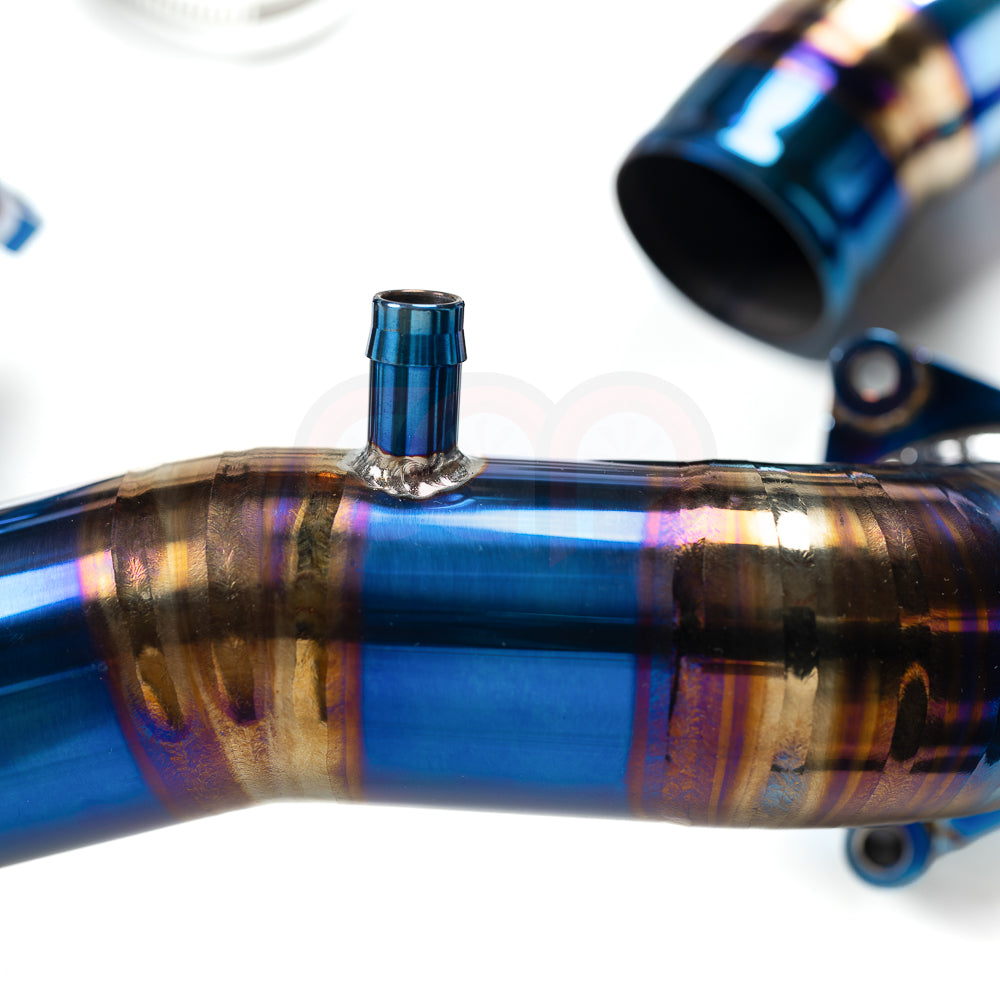 CAP 3.0T Post Throttle Valve Titanium Charge Pipe Kit | 2017-2025 Audi B9/B9.5 S4, S5, SQ5