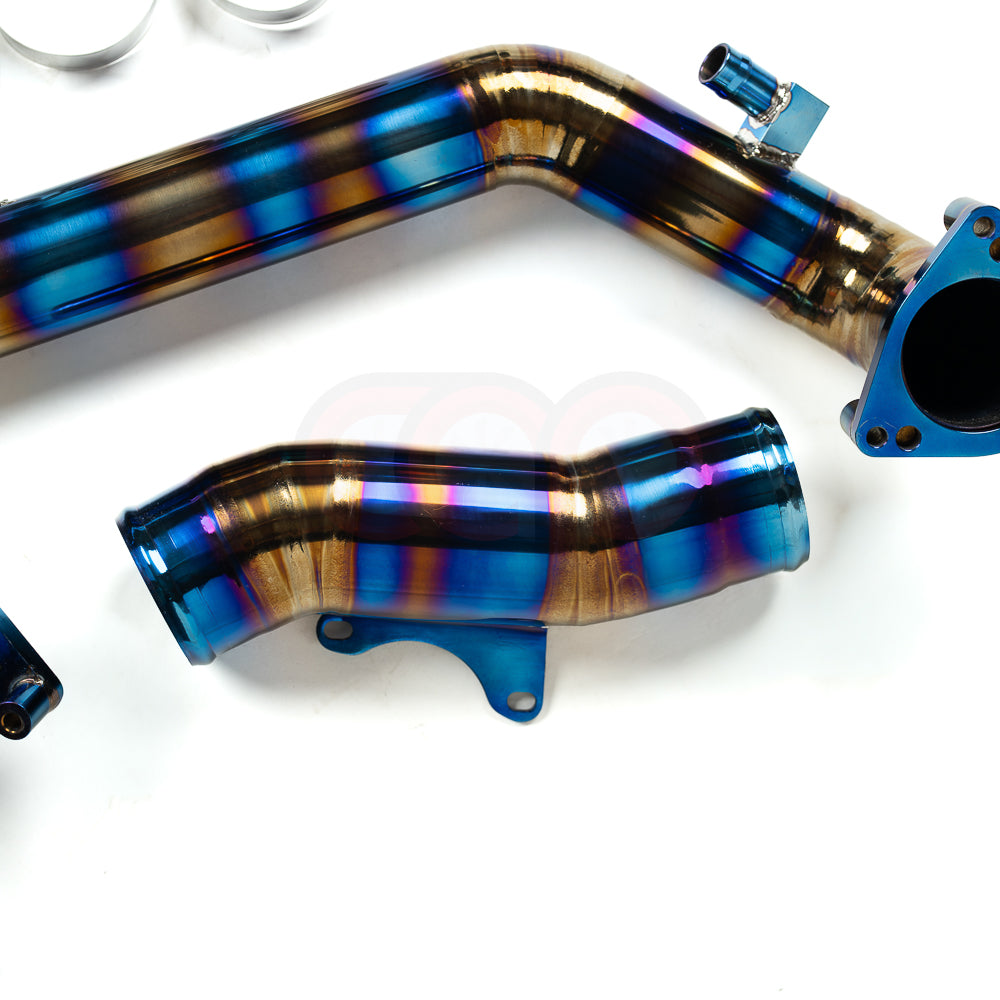 CAP 3.0T Post Throttle Valve Titanium Charge Pipe Kit | 2017-2025 Audi B9/B9.5 S4, S5, SQ5