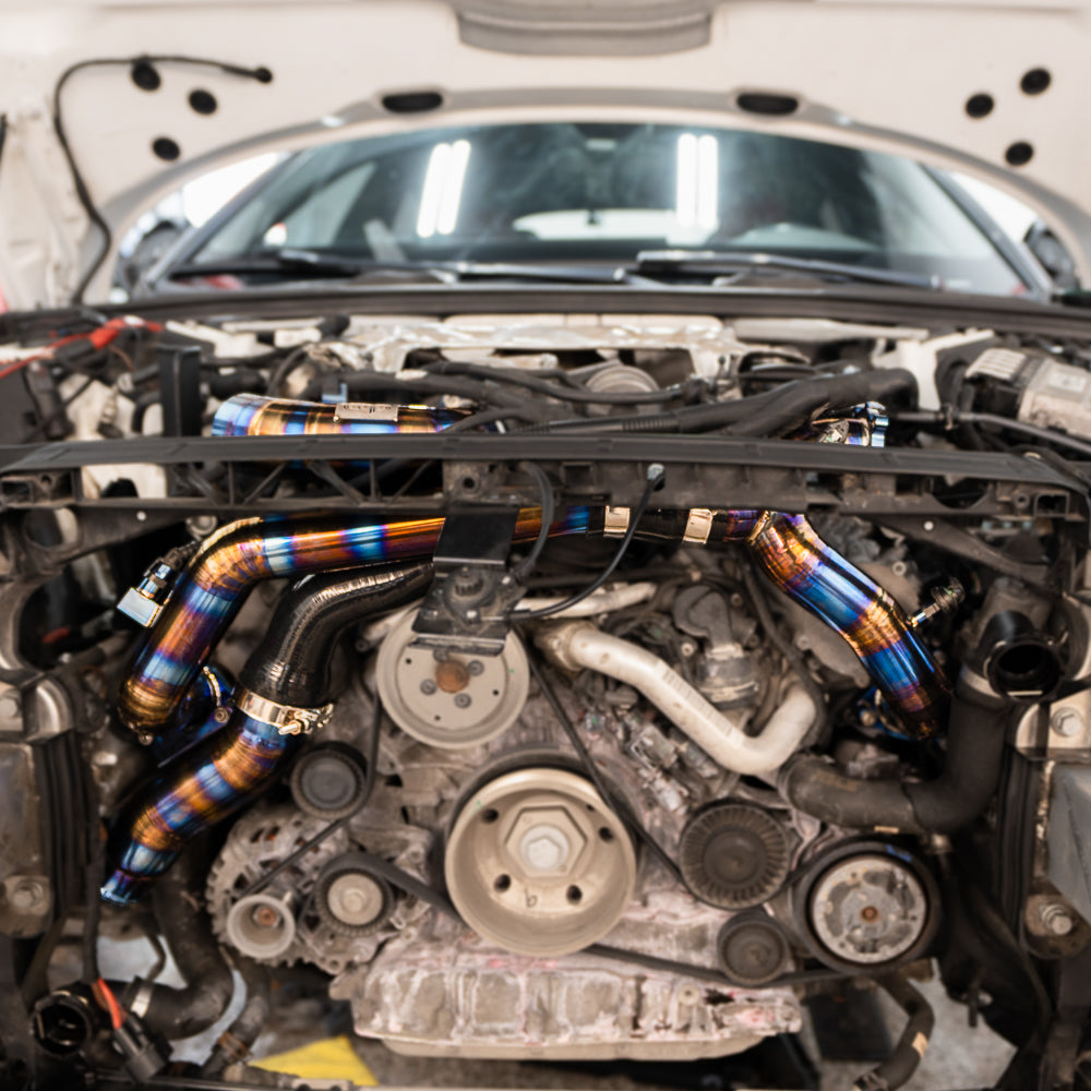 CAP 3.0T Post Throttle Valve Titanium Charge Pipe Kit | 2017-2025 Audi B9/B9.5 S4, S5, SQ5