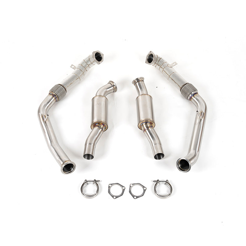 CAP 3.0T Resonated Midpipes for 2018–2024 Audi B9/B9.5 S4 & S5