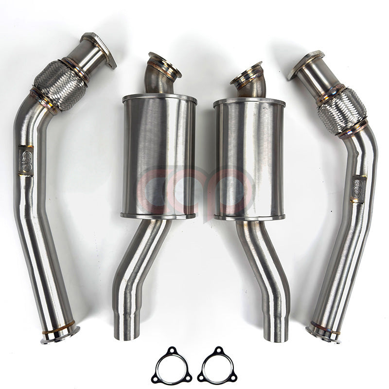 CAP Audi 3.0T Resonated Supercharged V6 Downpipes - Version 2 (V2) | 2008-2017 B8/B8.5 S4, S5, A6, A7, Q5, SQ5