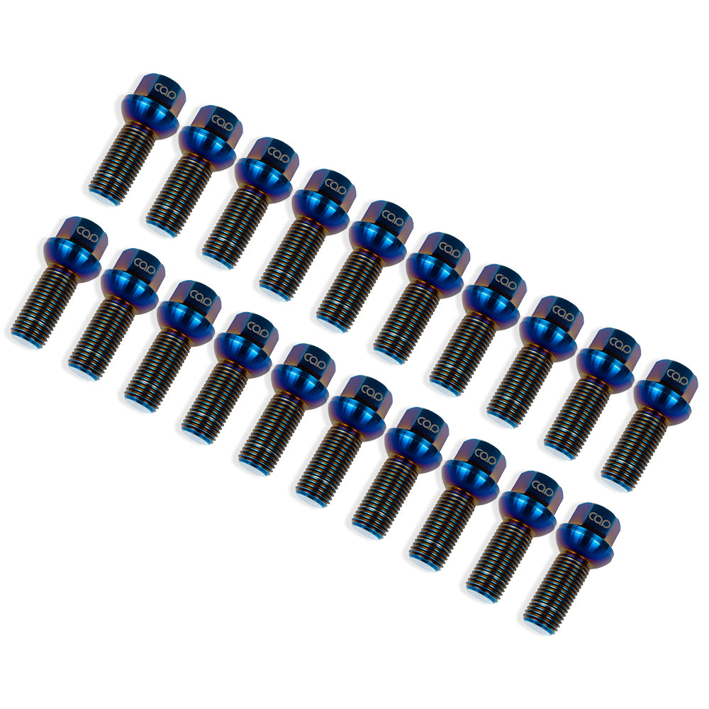 CAP Titanium Wheel Bolts | Audi (Set of 20) Burnt Ball Seat