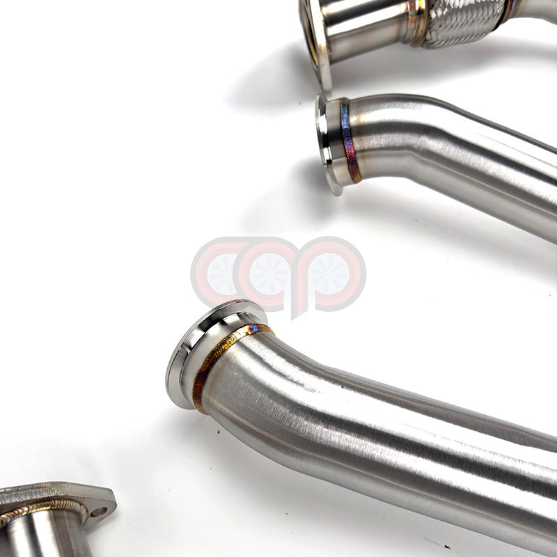 CAP Audi 3.0T Resonated Supercharged V6 Downpipes - Version 2 (V2) | 2008-2017 B8/B8.5 S4, S5, A6, A7, Q5, SQ5