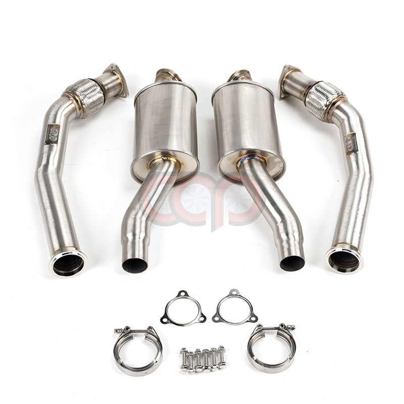 CAP Audi 3.0T Resonated Supercharged V6 Downpipes - Version 2 (V2) | 2008-2017 B8/B8.5 S4, S5, A6, A7, Q5, SQ5