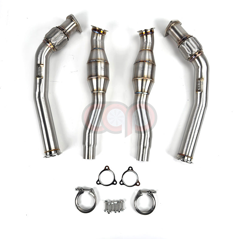 CAP Audi 3.0T Resonated Supercharged V6 Downpipes - Version 2 (V2) | 2008-2017 B8/B8.5 S4, S5, A6, A7, Q5, SQ5
