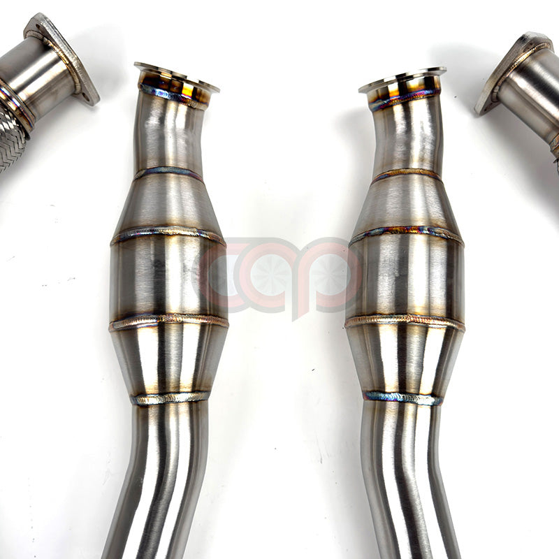 CAP Audi 3.0T Resonated Supercharged V6 Downpipes - Version 2 (V2) | 2008-2017 B8/B8.5 S4, S5, A6, A7, Q5, SQ5