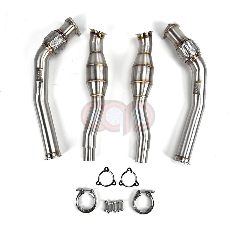 CAP Audi 3.0T Resonated Supercharged V6 Downpipes - Version 2 (V2) | 2008-2017 B8/B8.5 S4, S5, A6, A7, Q5, SQ5