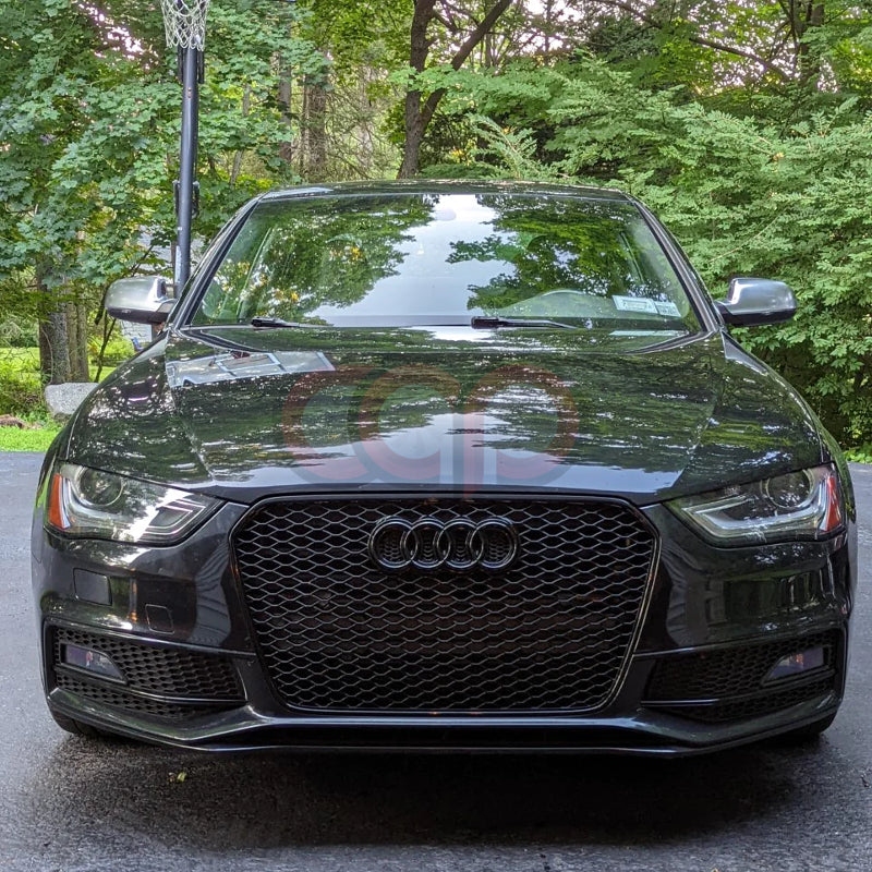 2013 2014 2015 2016 Audi RS4 Honeycomb Grille With No Quattro Badge Black Mesh