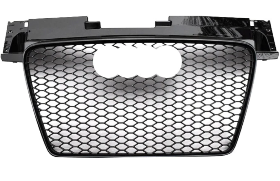 2008-2015 Audi TTRS Honeycomb Grille | MK2 8J TT/TTS TT-RS (Black Frame Black Mesh)