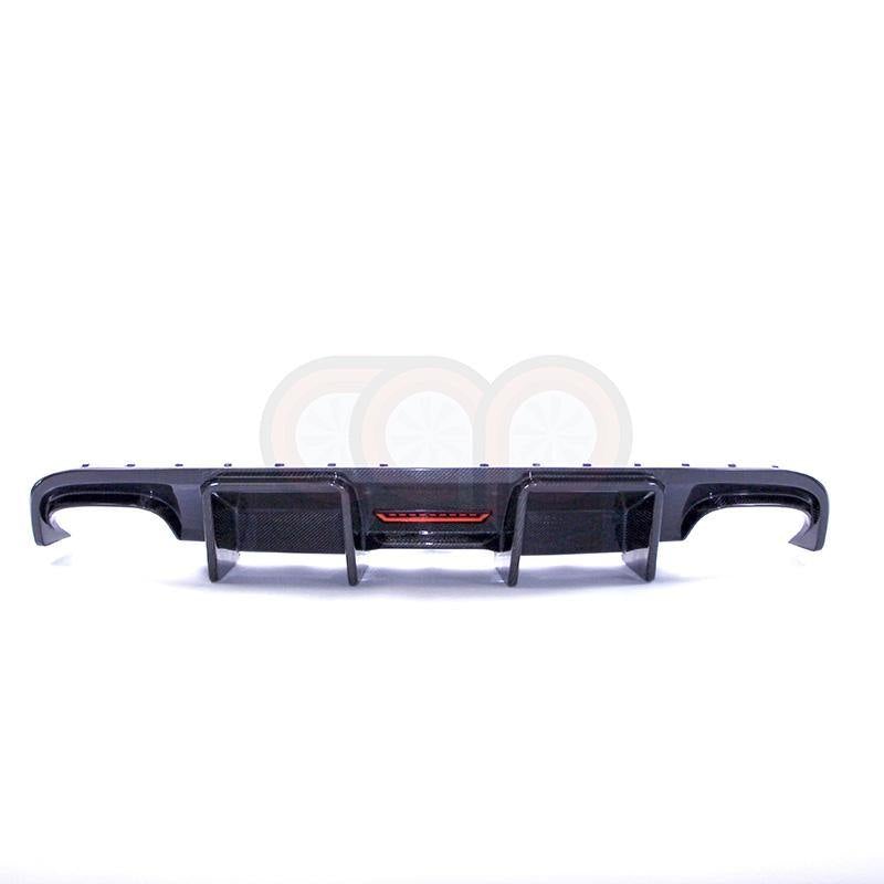 2013-2016 B8.5 Audi A4/S4 - CAP Carbon Fiber Rear Diffuser - V1 With LED Brake Light B8.5 A4 S-Line S4