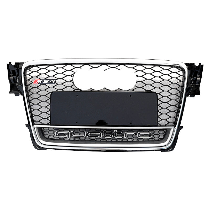 Audi A4 B8 Honeycomb Grill Quattro Silver Frame| Canadian Auto Performance