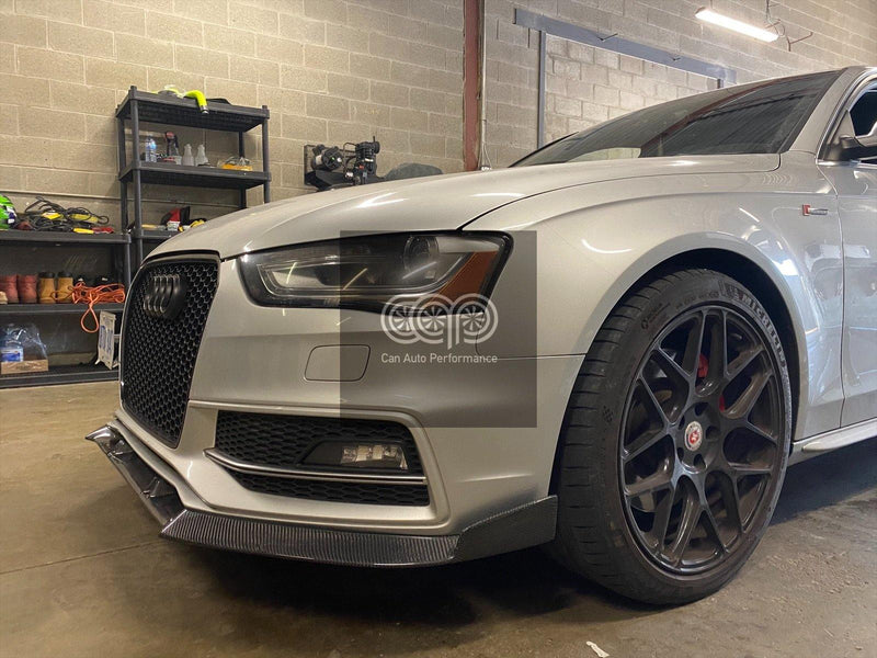 2013-2016 B8.5 Audi S4, A4 S-Line - Carbon Fiber Front Lip - Canadian Auto Performance