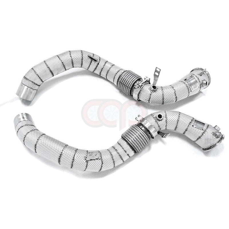 CAP S63M 4.4 Heatshielded Downpipe & Midpipe - BMW F90 M5, F91 F92 F93 M8 - Canadian Auto Performance