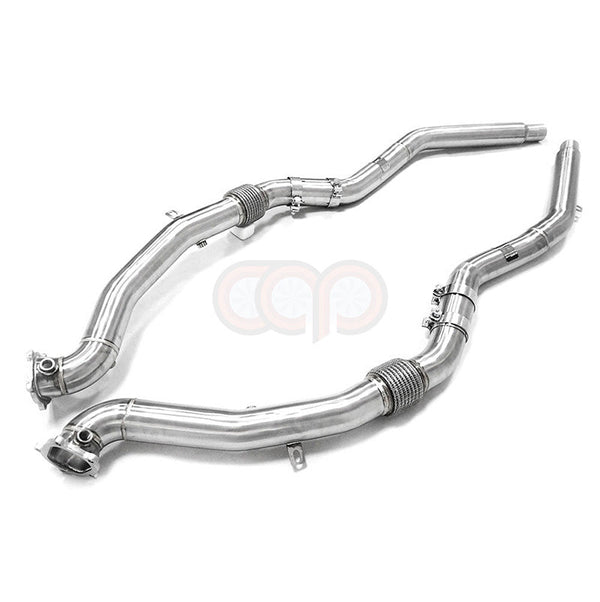 Audi 4.0T Downpipes with Midpipe (2013-2018) - Audi S6, S7, RS6, RS7 - V1 - Canadian Auto Performance