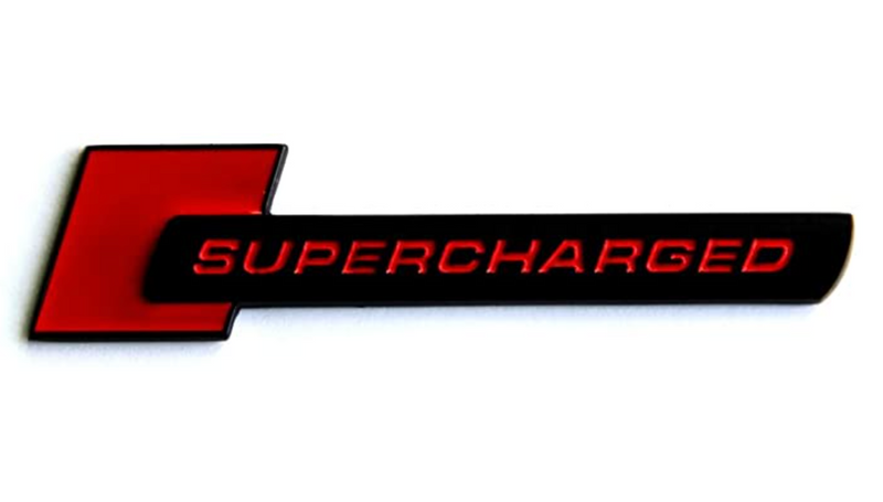 Supercharged Badge Emblems Fender | Audi S4, S5, A6, A7, SQ5 3.0T (Pair) - Canadian Auto Performance