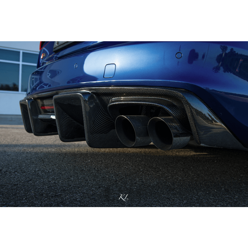 2013-2016 B8.5 Audi A4/S4 - Carbon Fiber Rear Diffuser - V1 - Canadian Auto Performance
