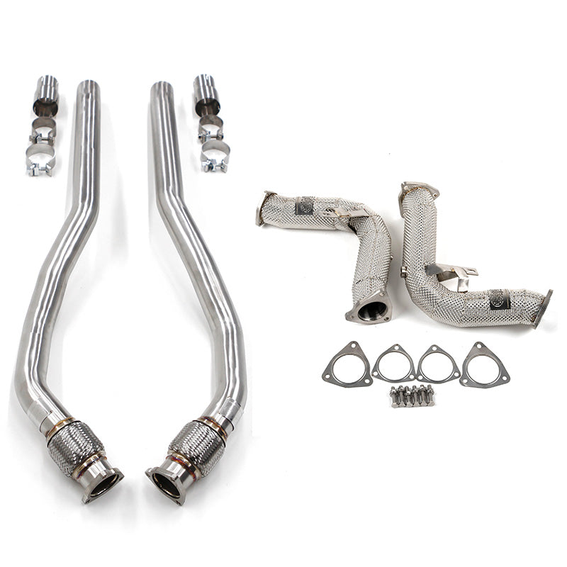 Ultimate CAP Exhaust Combo - Audi 3.0T Supercharged Test Pipes & Downpipes - Audi B8 S4, S5, A6, A7,Q5, SQ5