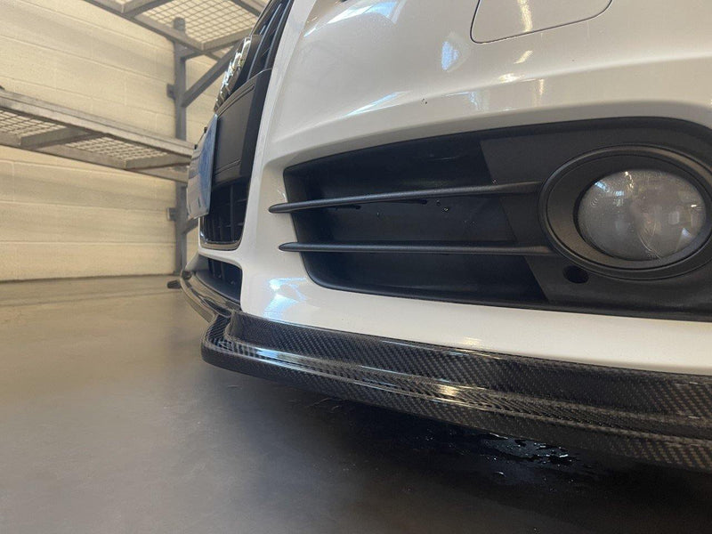 2010-2012 B8 Audi S4, A4 S-Line - CAP Carbon Fiber Front Lip - Canadian Auto Performance